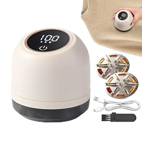 Maquinilla de afeitar para eliminar pelusas | Pelador eléctrico con pantalla digital para tejidos – Afeitadora portátil jerséis – Para ropa, alfombra, , muebles, sofá, casa, viaje, lavandería