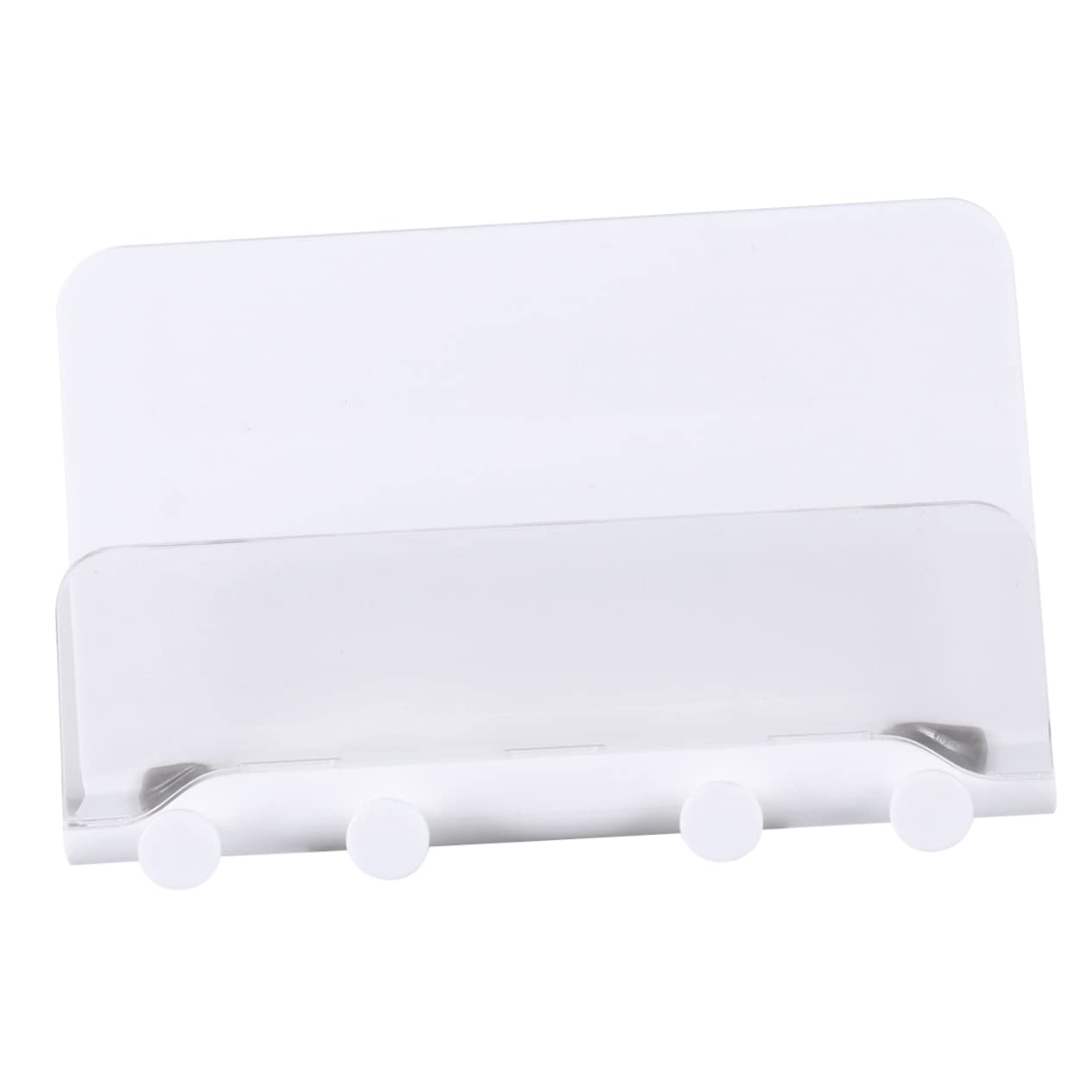 Hemobllo 3pezzi Supporto Multifunzionale Da Parete Per Telefono Porta Chiavi e Rack Murale Per Casa Design Bianco e Trasparente Per Soggiorno Cucina e Bagno