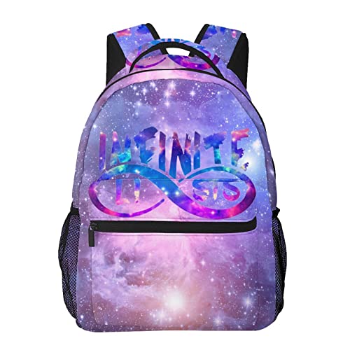 Casual Backpack Infinite_Eyes_Lists Large Capacity Schoolbag Shoulders Bag Daypack For Adults And Children