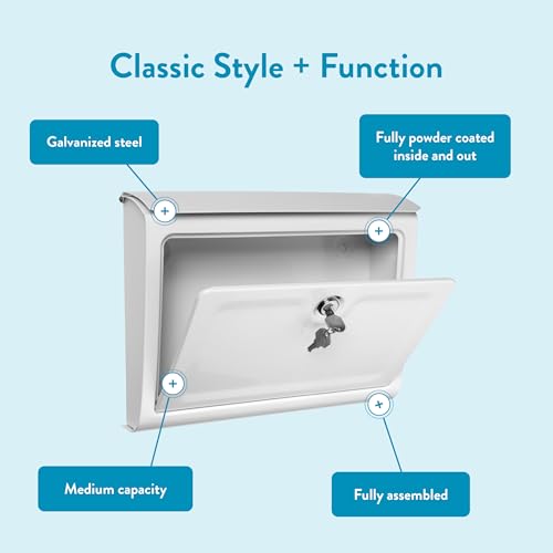 image for Architectural Mailboxes Whitman™ Locking, Wall-Mounted Mailbox for O