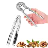 ❤ Ampliamente utilizado: con el robusto cascanueces puedes cascar nueces, pacanas, nueces, avellanas, almendras, nueces de Brasil, garra de cangrejo, langosta y más de manera eficiente y sencilla.