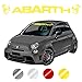Wraplab Scorpioni Parabrezza Adesivi | Compatibile con Abarth, Abarth 500, Abarth 595, Abarth 695, Adesivi Abarth 595, Abarth Adesivi, Adesivi Abarth 500, Accessori Abarth (Giallo Lucido)