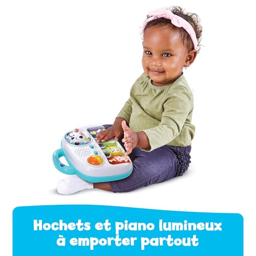 Maxi Peluche Piscine à Balles Musicale Piscine à Balles Bébé 3 en 1 Peluche Géante Vache Sensorielle et Évolutive Piano Lumineux Hochets Cadeau Bébé Dès Contenu en Français - vue 7