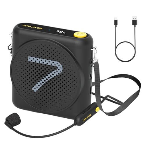7RYMS WA1 Wireless Voice Amplifier for Teachers with Headset Microphone, Wireless Portable Amplifier...