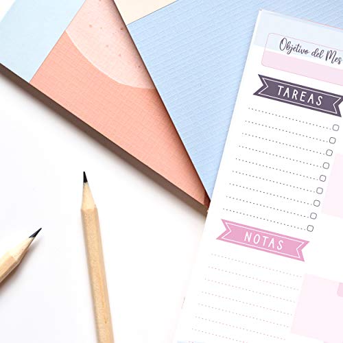 PACKLIST Planificador Mensual, Organizador A4 - Agenda Calendario Perpetuo, Sin Fecha - Planner con 25 Hojas en Formato Mensual - imagen 6