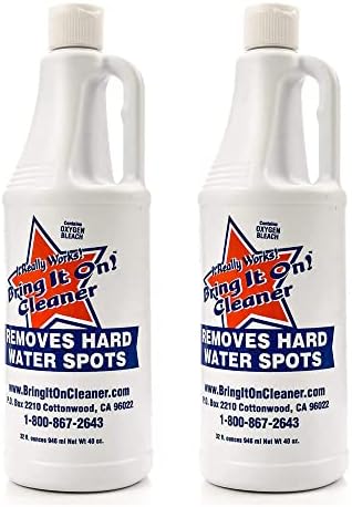 Bring It On Cleaner Hard Water Stain Remover, Shower Door Cleaner, Clean Tile and Grout, Windows, Fiberglass, Tubs, Chrome (2 Pack)
