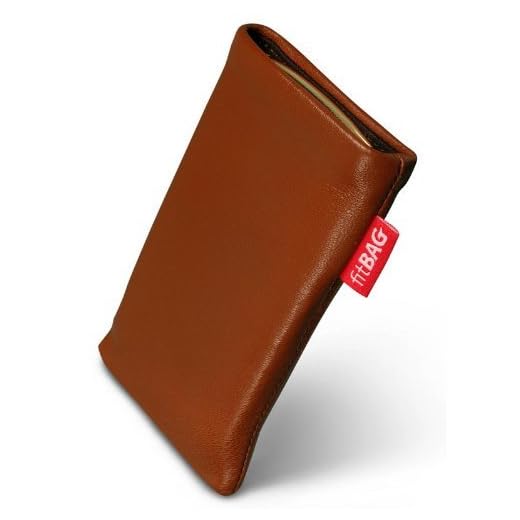 fitBAG Beat Cognac mobilväska väska av äkta läder Nappa med innerfoder av mikrofiber för Sony Ericsson K750 K750i