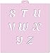 Cookie Stencil Set Alphabet 1 Bold with Mask, 4 pcs.
