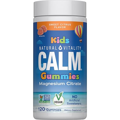 Natural Vitality Calm, Magnesium Citrate Kids Gummies
