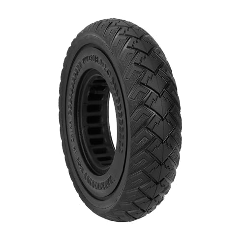 Image of CERFFOOL 8 Inch 200 x 50 Solid Tyres for Electric Scooter Tyres with Inner Diameter 90 mm Shock-Absorbing Anti-Explosion Tyres for Electric Scooter Accessories (Black)