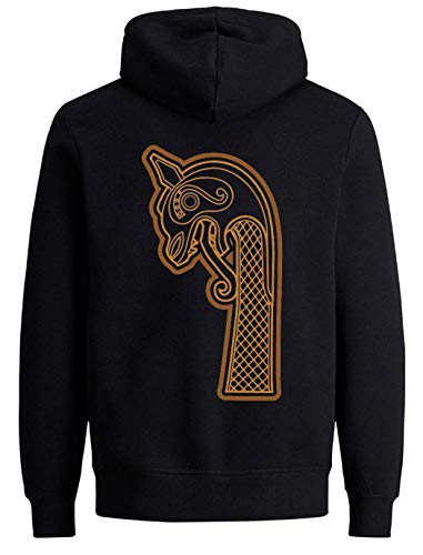 Sweat à capuche viking dragon pour exprimer votre passion rock