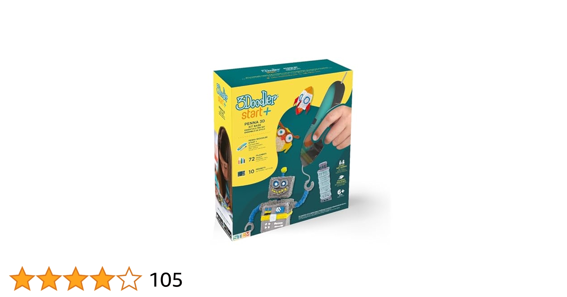 3Doodler start + Essentials Pen Set 3Dペン Amazon.com: 3Doodler Start+ Essentials (2024) 3D Pen Set for