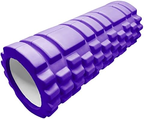 Massage Foam Roller,EVA Yoga Roller for Deep Tissue Muscle Massage Stick,Massage Trigger Point Foam Roller,Fitness Roller,Relaxation Roller, Purple