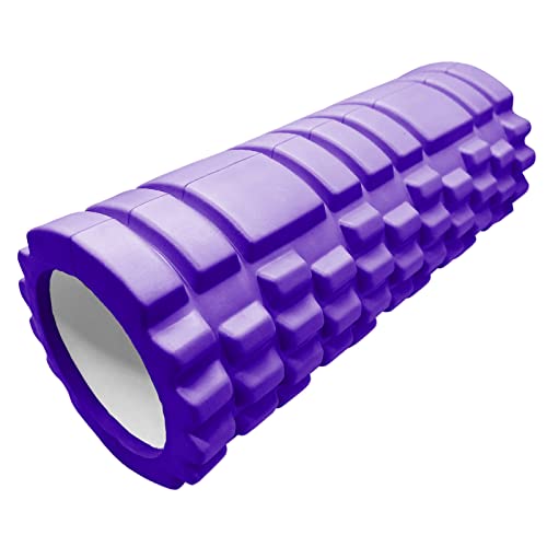 Massage Foam Roller,Eva Yoga Roller For Deep Tissue Muscle Massage Stick,Massage Trigger Point Foam Roller,Fitness Roller,Relaxation Roller, Purple #TOP2