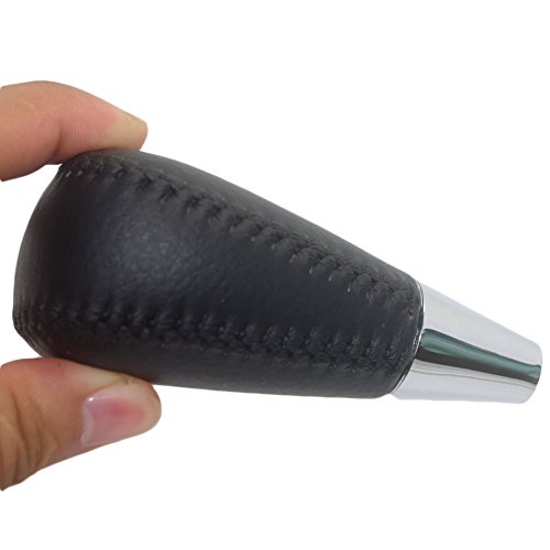 Pursuestar Black Leather Gear Shift Knob Compatible For Toyota Camry Crown Rav4 Land Cruiser Hiace Corolla Mazda Lexus Es Rx Gs Is Sc #TOP3