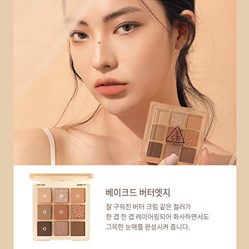 3Ce Multi Eye Color Palette Clear Warm & Cool #Butter Cream 9Colors Peal Glow Eye Shadow Staylenanda #TOP4