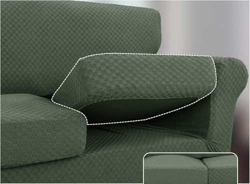 Housse de canapé extensible 3 places antidérapante avec housse coussin