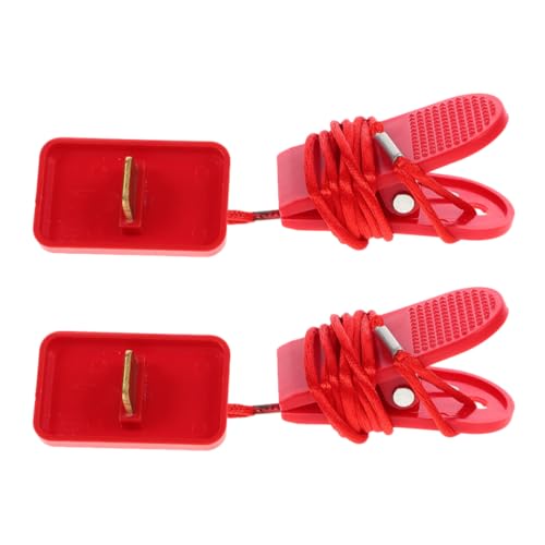 BESTonZON 2 Piezas de Emergencia para Cinta de Correr Reemplazo de Bloqueo Magnético para Seguridad el Ejercicio Compatible con Máquinas de Correr