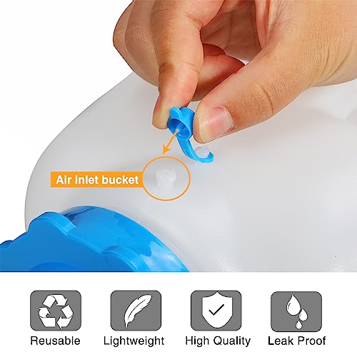 REDCAMP 5 Gallon/18.5L Portable Water Container with Spigot, Camping Water Jug, Water Container,Large Water Tank,Portable Emergency Water Storage for Camping,Car,Hiking,Hurricane Supplies