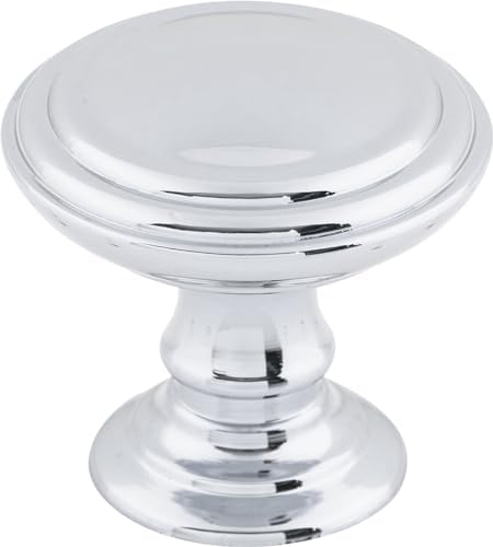 Top Knobs TK321PC Chareau Collection 1-1/2" Reeded Knob, Polished Chrome