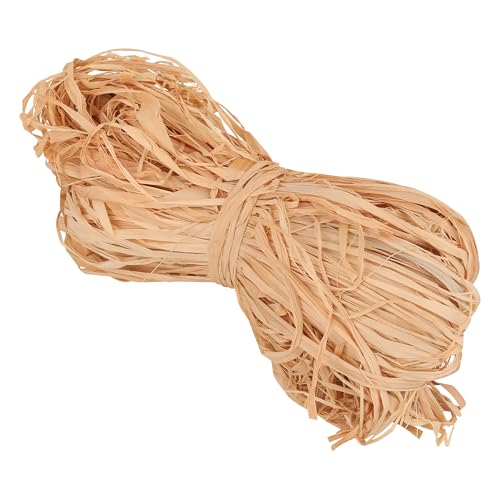 Trimming Shop 50g Thick Natural Raffia Ribbon Nature-Friendly Raffia Straw