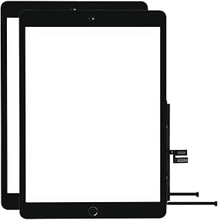 for iPad 7 7th / 8 8th Gen Screen Replacement 2 Pack Digitizer 2019/2020 10.2 Inch, for 7th 8th Generation A2197 A2198 A2200, A2270 A2428 A2429 A2430 Touch Glass with Home Button (Black)