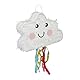 Relaxdays Pinata Wolke, zum Aufhängen, Kinder, Mädchen & Jungs, Geburtstag, Piñata zum selbst Befüllen, Regenbogen, bunt
