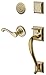 Baldwin 85320.003.RFD Madison Sectional Trim Right Hand Dummy Handleset with Classic Lever, Lifetime Polished Brass