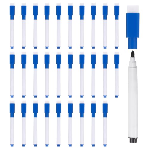 Marqueurs effaçables à sec PATIKIL encre bleue pointe fine lot de 100