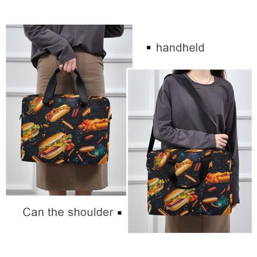 Bolso bandolera para laptop con diseño de hotdogs miniatura 6