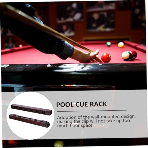 Support mural pour queues de billard en bois rigide et stable