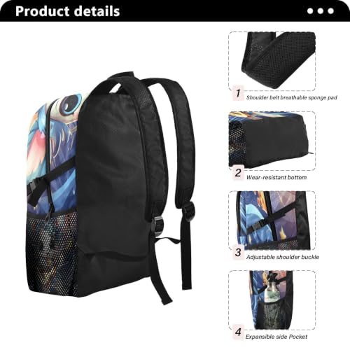 Sac à dos pliable licorne imperméable et compact pour le voyage - 2