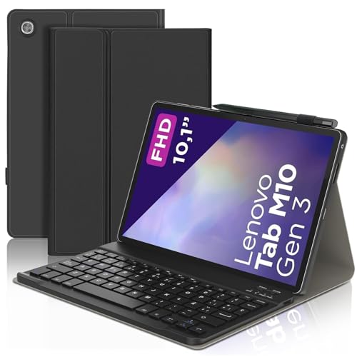 IVEOPPE Teclado para Lenovo Tab M10 (3rd Gen) 10.1', Funda Teclado Español Ñ Bluetooth...