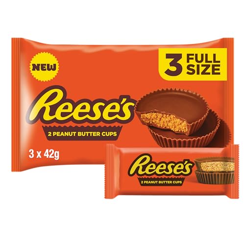 Reeses Milk Peanut Butter 2 Cups 42g x 3 Multipack 126g