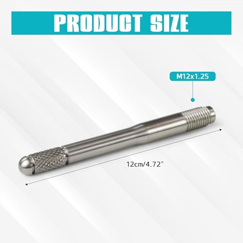 Image of Wheel Alignment Pin, M12x1.5 Wheel Alignment Tool with Lug Bolt, Stainless Steel Wheel Hanger Rim Stud Pilot Pin Guide Studs for Tire Changing, Automotive Wheel Stud Alignment Tool (M12x1.5)