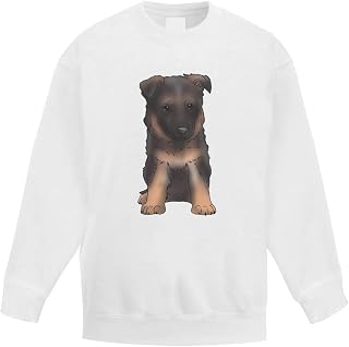 Azeeda 'German Shepherd Puppy' Kid's Sweatshirt/Jumper (12-13 Years) (KW00105791)
