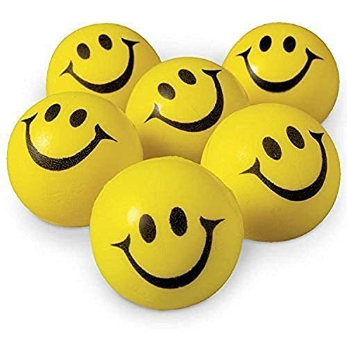 Dwarka Toys Funny Faces Squeeze Ball/Sponge Ball Anti Stress Hand Wrist Finger Exercise Stress Relief Toy Balls for Kids Children Pack of 6 | Yellow Colour (B08QVY744D) Amazon Price History, Amazon Price Tracker