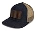 Paramount Outdoors American Flag Performance Ripstop American Fit US Cap Fits Head Sizes MD - XX (Denim)