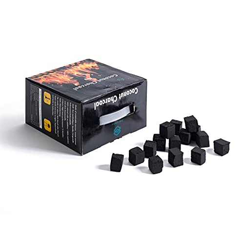 Ken Chiku - Holzkohle (Kokosnussschale 4 kg) für Shisha und Grill 4 kg - 256 Würfel (25 mm)