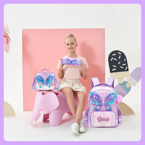 Meetbelify Kids School Backpacks for Girls Boys Backpack with Lunch Bag for Elmentary Students4