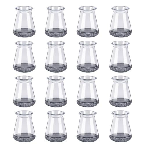 Image of 16 Pcs Chair Leg Protectors for Hardwood Floors, Silicone Felt Furniture Leg Cover Pad for Protecting Floors from Scratches and Noise, Smooth Moving,X-Small(Fit Round Diameter:1 /2 inch to 5 /16 inch)