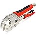 Alltrade 645016 Locking Pliers with Pivot Jaw, 10" , Red