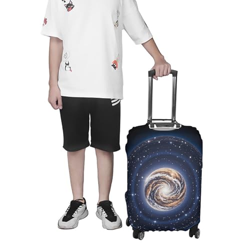 Celestial Body Elastic Luggage Cover Suitcase Protector for 19-32 Inch Suitcases | Universal Stretchable Travel Bag Cover | Anti-Scratch, Washable with Zipper Closure S 7