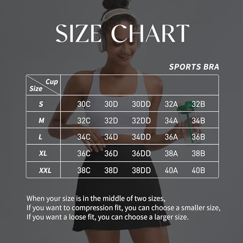 Image of High Impact Sports Bras for Women Running Bra Workout Bra U Back Sports Bra Scoop Neck Padded