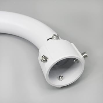 Security Camera Mount Bracket, Dome PTZ Camera Mount Universal Camera Pole Mount Bracket for CCTV Security Camera/IP Camera, L Type