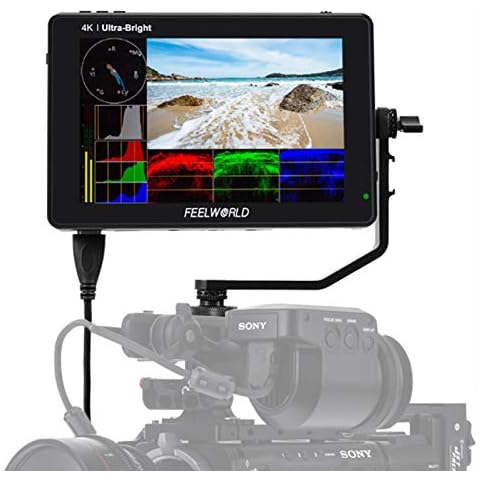 Snowtaros LUT7 7 Inch Camera DSLR Field Monitor Camera 2200 Nit, Resolution 1920 x 1200, Ultra Bright 3D LUT, 4K HDMI Output, Waveform Light Sensor Cover