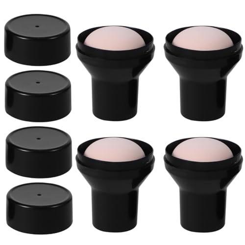 KALLORY 4pcs Puff with Head for Applicator Shape Makeup Supplies Handle Mushroom Sponge Lollipoop Handlebeauty Cosmetic Ladies Brush Case Color Women Womenskin Powder Puffs