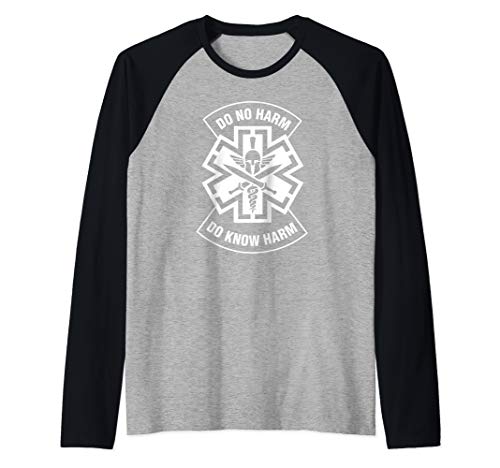 Do No Harm Corpsman Combat Medic 68W Do Know Harm Raglan Baseball Tee