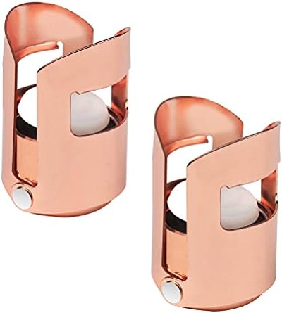 2 Pcs Champagne Stopper, Stainless Steel Vacuum Sealed Wine Prosecco Bottle Sealer Stoppers
