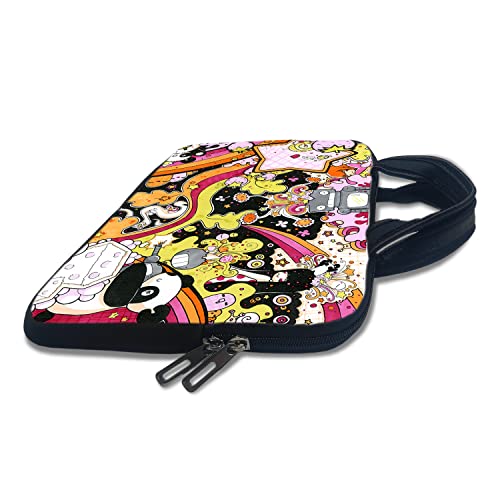 Image of TheSkinMantra Chain Laptop Sleeve Bag Compatible with Laptop /Macbooks /Chrombook /Notebook /Zbook (14.1 Inch (Handle), Cute Panda)